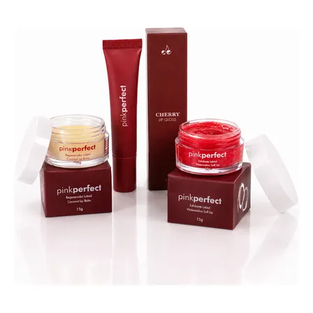 Kit Tratamento Labial Completo Esfoliante - Balm - Gloss
