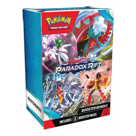 Juego de cartas coleccionables Pókemon Pokémon carta Pokemon Tcg Paradox Rift Booster Bundle 6 Sobres de 0 mazo con 60 cartas