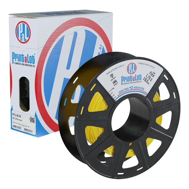 Filamento Para Impresoras 3d Flexible :: Printalot Color Amarillo