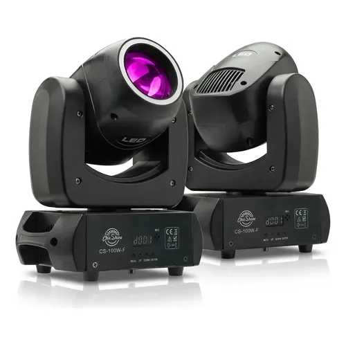 2x Mini Spot Led Moving Head 30w + Mesa Controller 192 Dmx