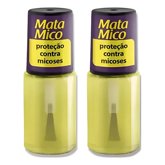 Kit 2 Esmaltes Cora Tratamento Mata Mico Óleo Melaleuca Transparente