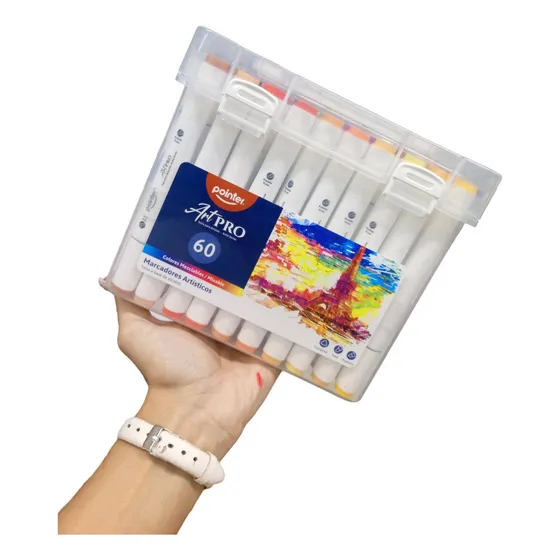 Marcador Doble Punta Art Pro - Pointer X60 Pzas