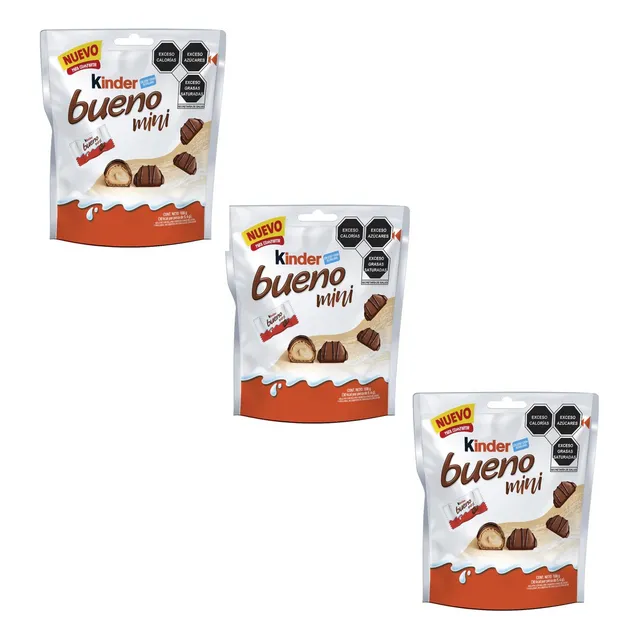 60 Piezas Chocolate Con Leche Kinder Bueno Mini