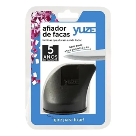 Afiador E Amolador De Facas E Tesouras 4 Em 1 Profissional Manual Vermelho Ou Amarelo Afia Amola E Alinha Lâminas Ideal... Preto