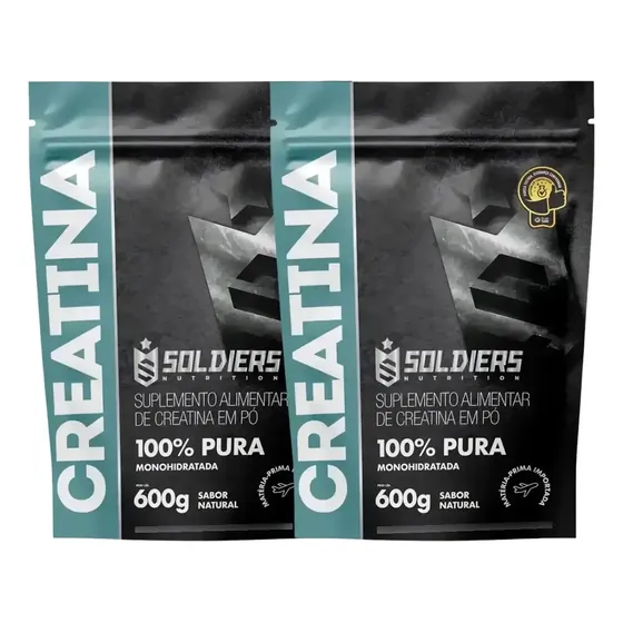 Creatina Monohidratada 1200g Soldiers Nutrition 100% Pura