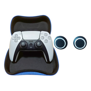 Case Estojo Capa Controle Playstation Ps5 + Grips Analógico Case Estojo Capa Controle Playstation Ps5 + Grips Analógico