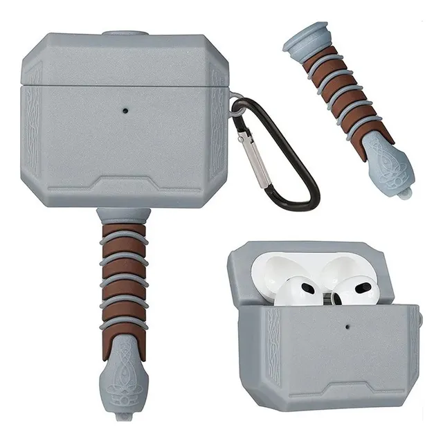 Audífono + Funda Martillo De Thor The Avengers Alta Calidad