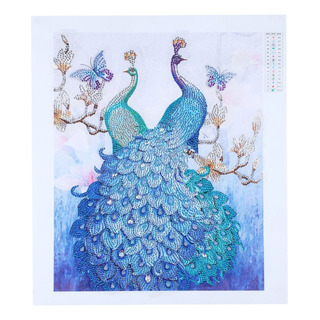 Kit De Pintura De Diamante Doble Con Forma De Pavo Real, 5d, Kit De Pintura De Diamante Doble Con Forma De Pavo Real, 5d,