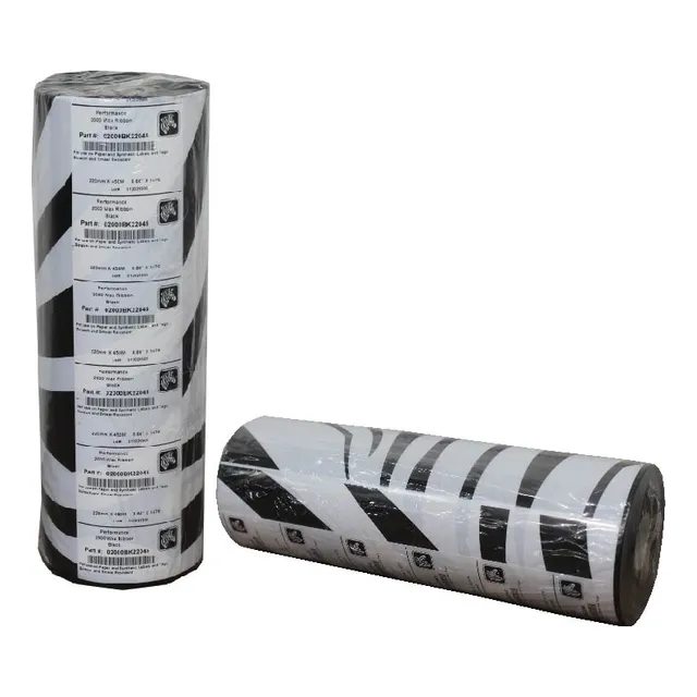 Ribbons De Cera Zebra 220mm X 450m Serie 2000 Caja Con 6