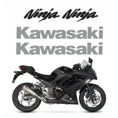 Kit Adesivo Ninja 300 Preta Cor PADRÃO