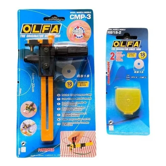 Cutter Circular Tipo Compas Cmp-3 + 1 Pack Repuestos Rb18-2