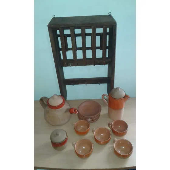Juego De Tazas Y Platos Con Jarras Para Cafe