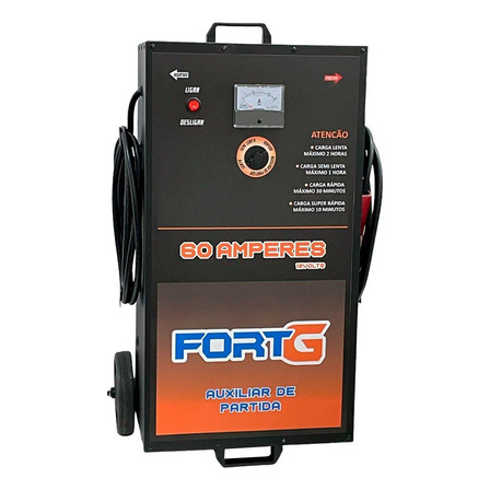 Carregador De Bateria 60a 110/220v Com Auxiliar De Partidas Carregador De Bateria 60a 110/220v Com Auxiliar De Partidas