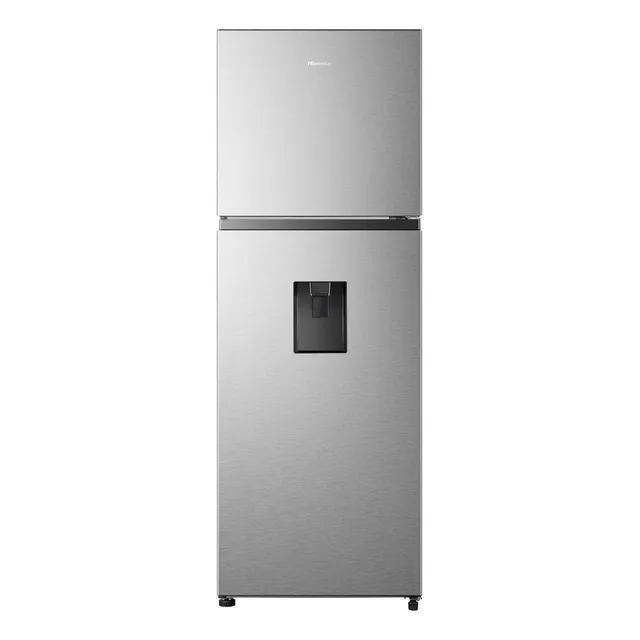Hisense RT11N6WCX-Refrigerador Top mount,11 pies cúbicos con Dispensador de Agua,No Frost,Control Electrónico,hacer hielo,60x65x170cm(AnchoxLargoxAlto),Gris