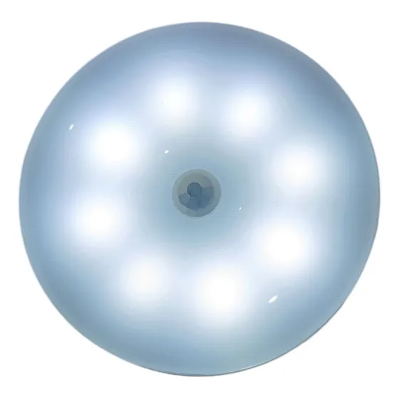 Aplique Plafon Luz Noche Sensor Movimiento Led 1w Recargable