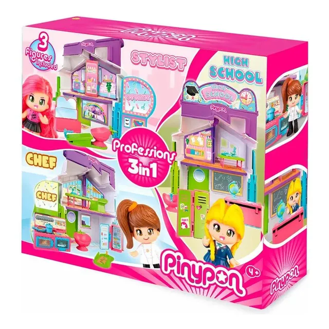 Pinypon Profesiones 3 En 1 Original De Famosa Juguete Niña
