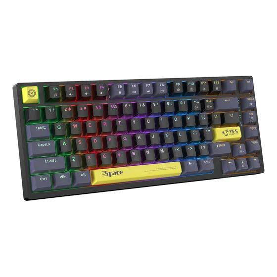 Teclado Mecánico Onikuma G52 Rgb Switch Marrón Usb A Tipo C