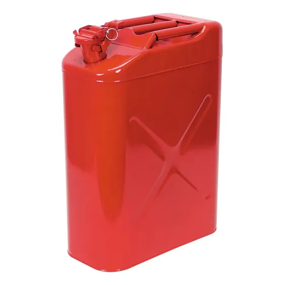 Bidón Pimpina Metal  Para Gasolina De 20 Litros Rojo
