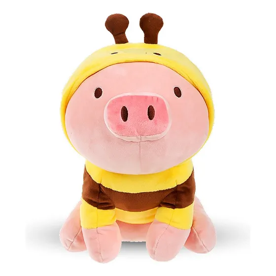 Generic Miniso Peluche Cerdito Sentado Con Capucha De Abeja