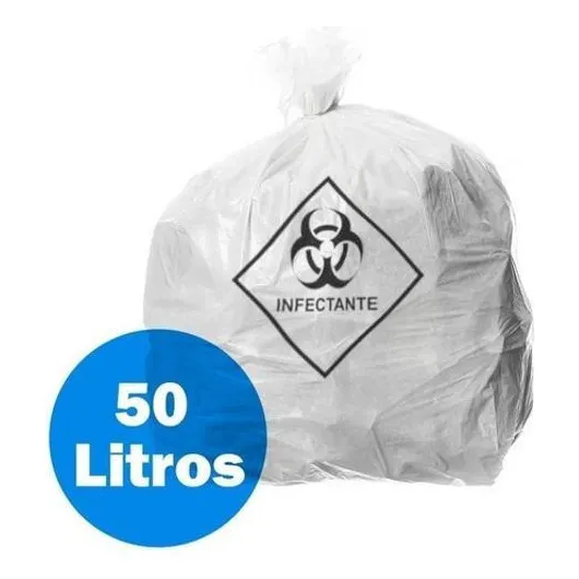 Saco De Lixo Infectante 50 Litros - 100 Unidades