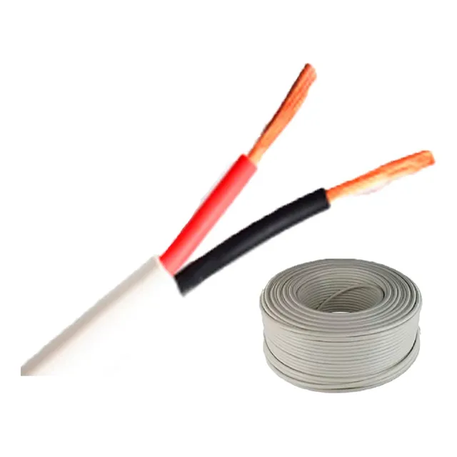 Cable 2 Hilos Awg 22 Para Alarma, Audio E Interfón 150 Mts