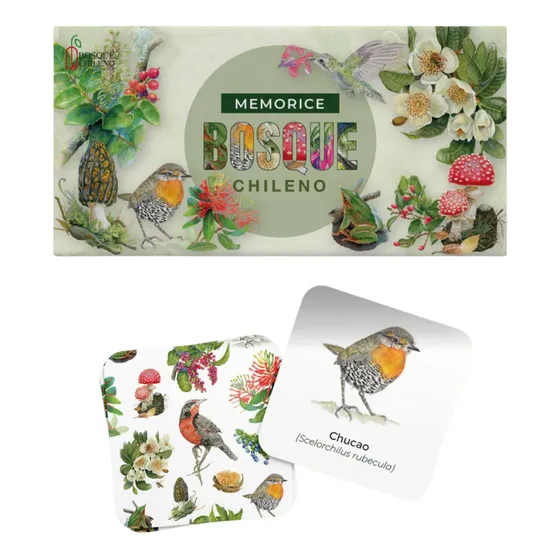 Juego De Mesa  Memorice Del Bosque  Con Ilustraciones