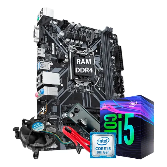 Kit Upgrade Intel Core I5 8°geração Ddr4  - Placa Mãe H310