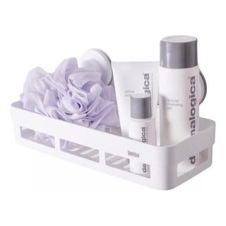 Bathlux Estante Rectangular Ducha Con Soporte De Ventosa Bathlux Estante Rectangular Ducha Con Soporte De Ventosa