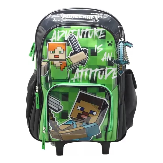 Mochila Minecraft Con Carro 18 Modelos - Cresko Color Modelo 3