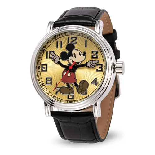 Watch Disney Mickey Mouse Moving Hands Silver Leather | MercadoLivre