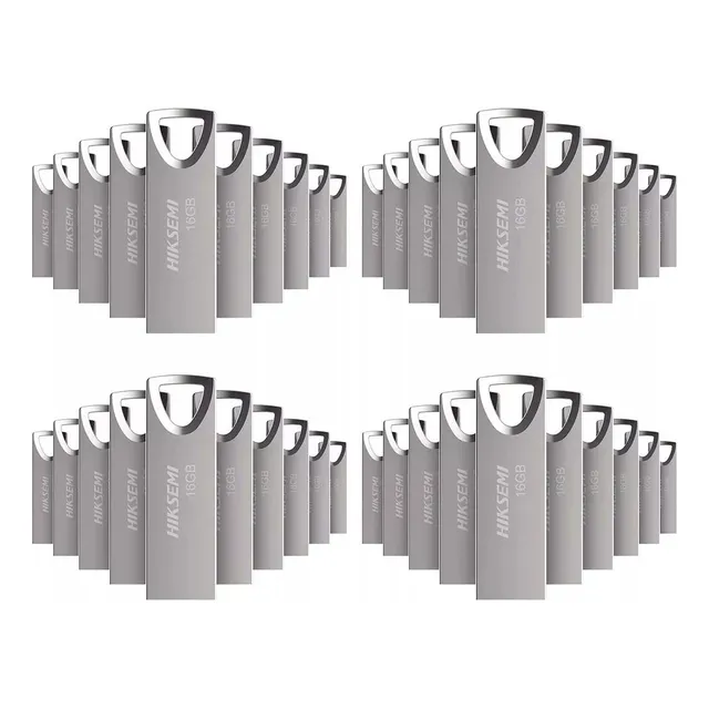 Kit 40 Memorias Usb Hiksemi Hs-usb-m200 16gb Plateado