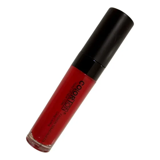 Labial Liquido Lip Gloss Matte Colorton Larga Duracion Color 36 Hot Red