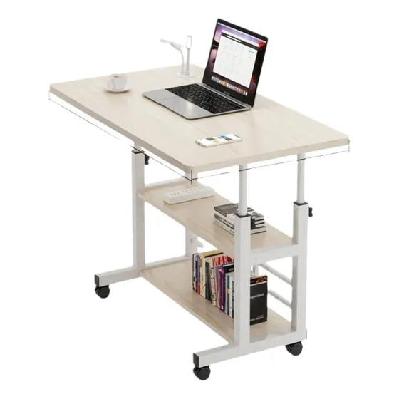 Mesa De Ordenador Elevable Móvil Modelo De 3 Niveles 80x40
