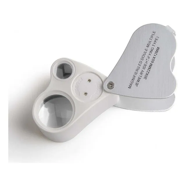 Mini Lupa 30,60x Portatil Lentes Duales Para Joyeria Otros