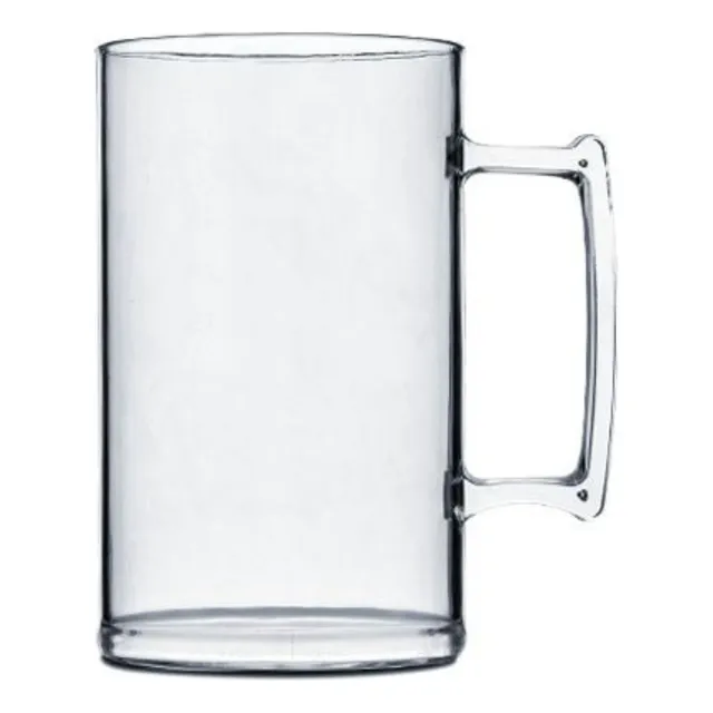 30 Caneca De Acrílico  Chopp Transparente Cristal Lisa 500ml