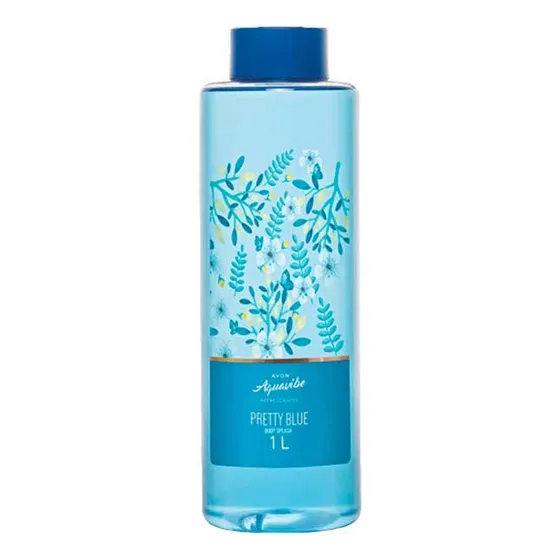 Body Splash Avon Aquavibe Refrescantes Pretty Blue 1L