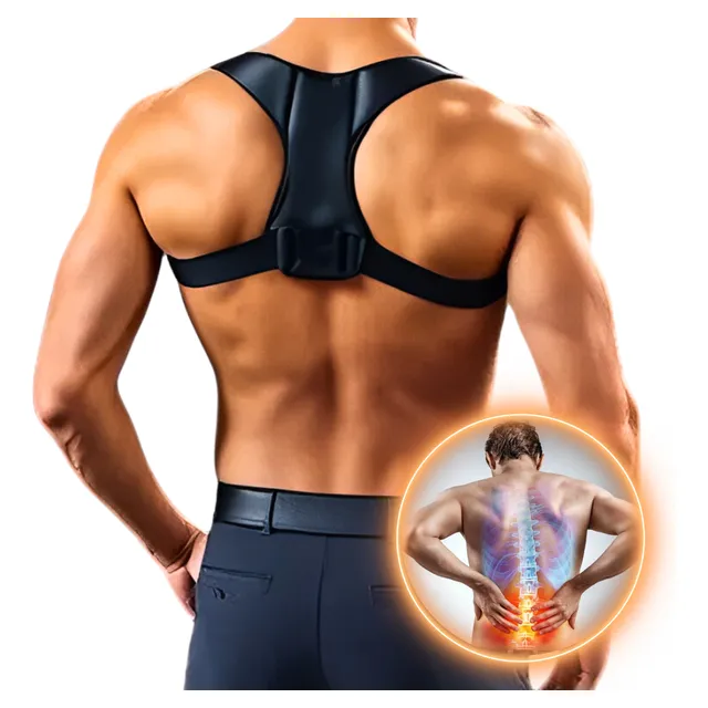 Colete Corretor Postural Para Coluna Cervical Alinha Postura