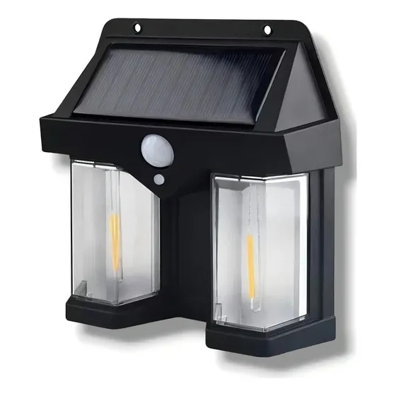 Pablukas Lampara Aplique Solar Led Farol Pared Exterior Fotocelula CL228