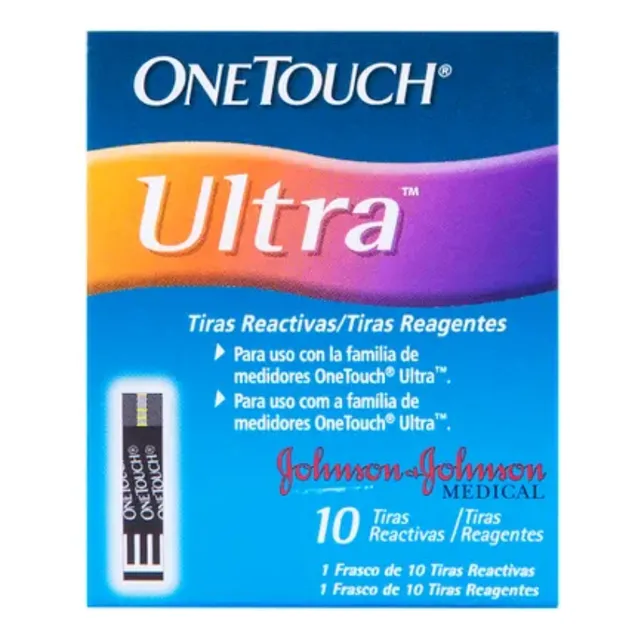 Tiras Reactivas One Touch Ultra Caja 10 Tiras