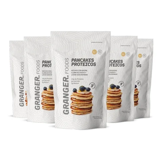 Pancake Proteico Vainilla Granger 400g X 5 Unidades