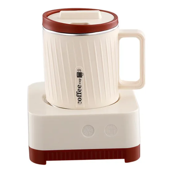 Refrescador E Aquecedor De Bebidas 2 Em 1, Copo Leite Branco