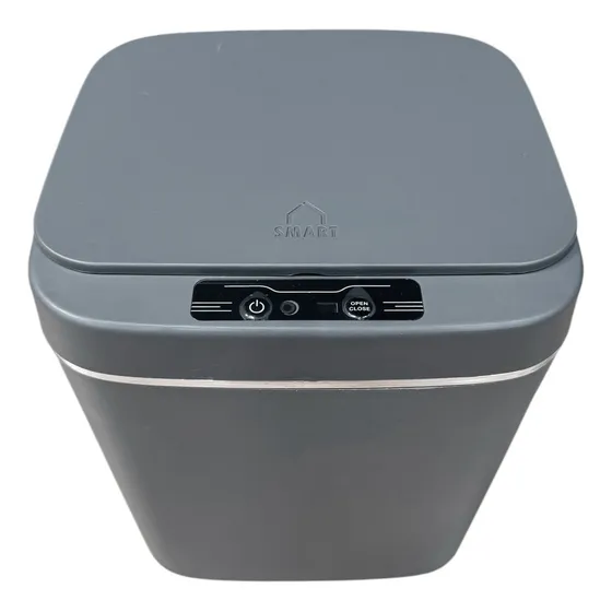 Tacho Cesto De Basura Sensor Automatico Smart 12 Litros Gris