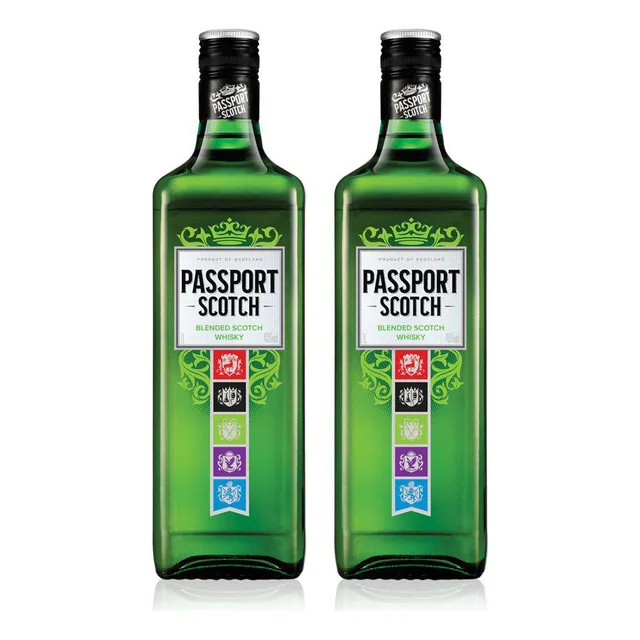 Whisky Escocês Passport Scotch 1 L - 2 Unidades