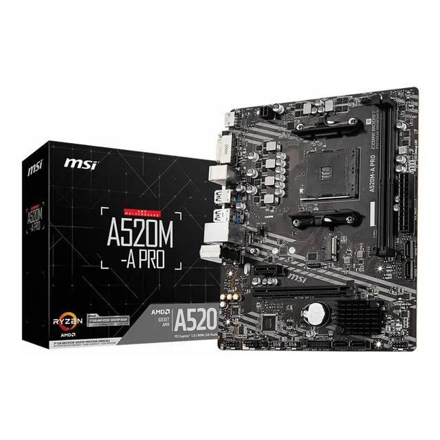 Motherboard Msi A520m-a Pro Series Ddr4 Socket Am4