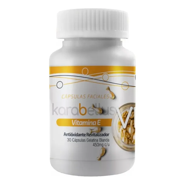 Cápsulas Faciales De Vitamina E Retinol Y Resveratrol 30 Cap