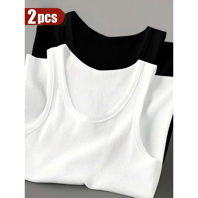 Kit 2 Regatas Americana Masculina Canelada Alta Qualidade