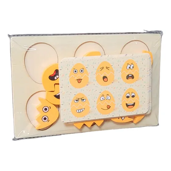 Puzzle De Emociones, Juego Con Huevitos Armables - Vaj