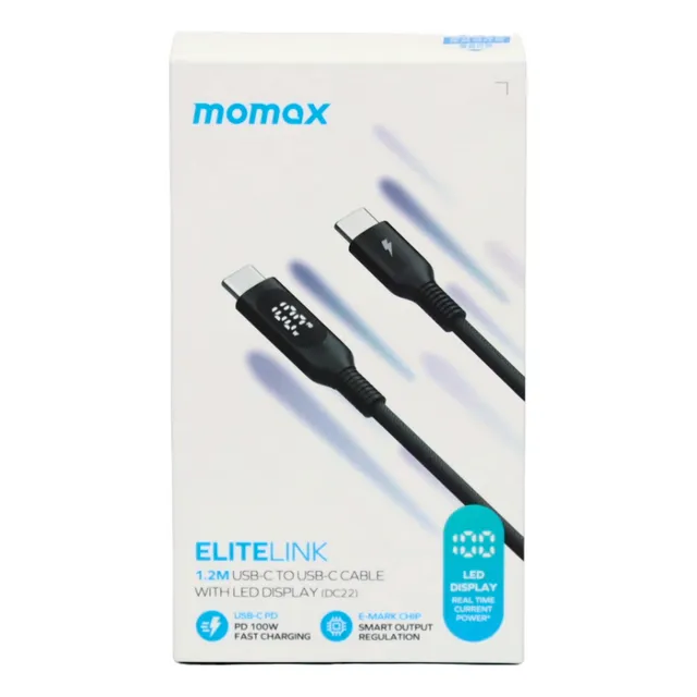 Cable Momax Elite Link Dc22 1.2 M Usb C A Usb C Cable 100w