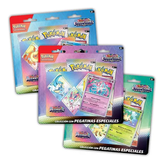 Pokemon Tcg Tech Sticker Prismatic Evolutions Azar Español Jolteon Flareon Vaporeon
