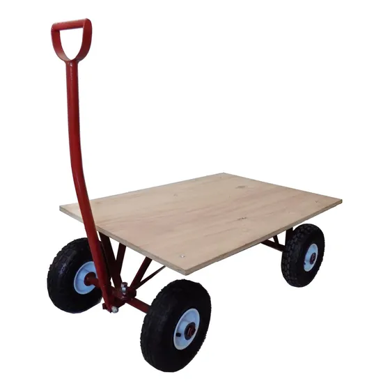 Carro De Mano 4 Rueda De Carga Trailer Sin Barandahermasur® 
